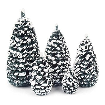 081/016N & 081/016G - Set of 5 Christmas Trees