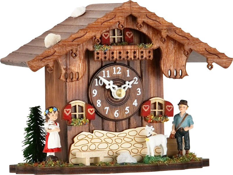 084Q - Novelty Heidi Haus Tabletop Chalet Cuckoo Clock