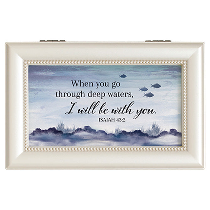 18295 - “Isaiah 43:2" Music Box - Plays “Fascination Waltz”