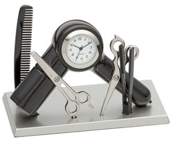 CK365BK - Mini Clock Hair Stylist Black