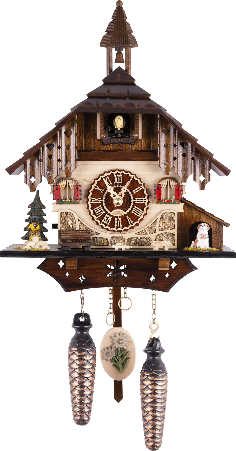 KU4236QM - Quartz Musical Cuckoo with Bird and Dog