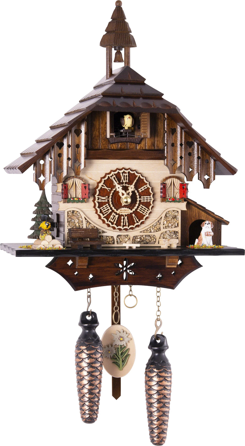 KU4236QM - Quartz Musical Cuckoo with Bird and Dog