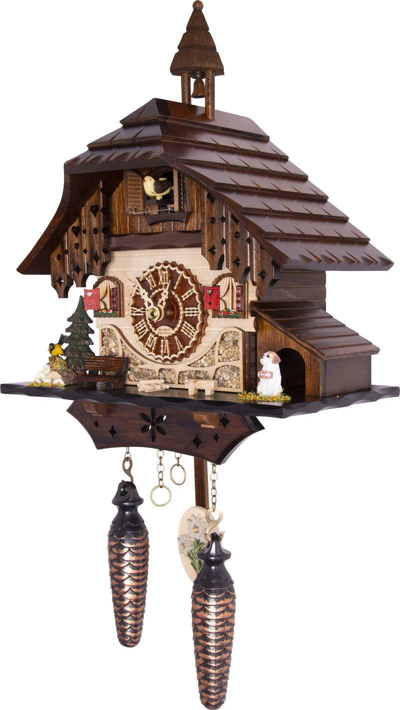 KU4236QM - Quartz Musical Cuckoo with Bird and Dog