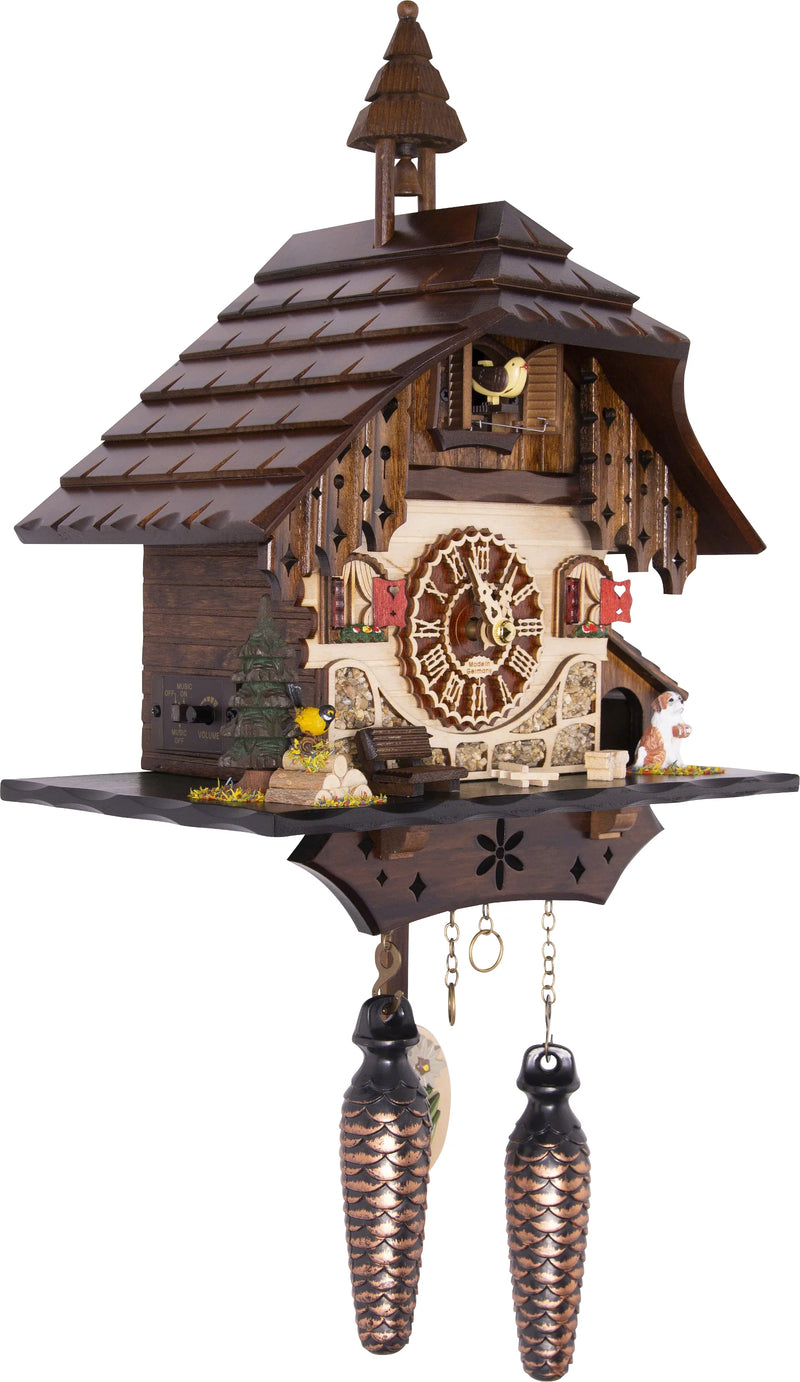 KU4236QM - Quartz Musical Cuckoo with Bird and Dog