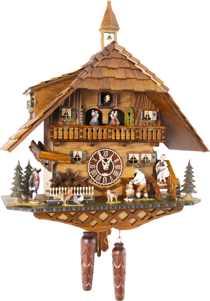 KU4259QMT - Quartz Musical Cuckoo Clock with Wood Chopper