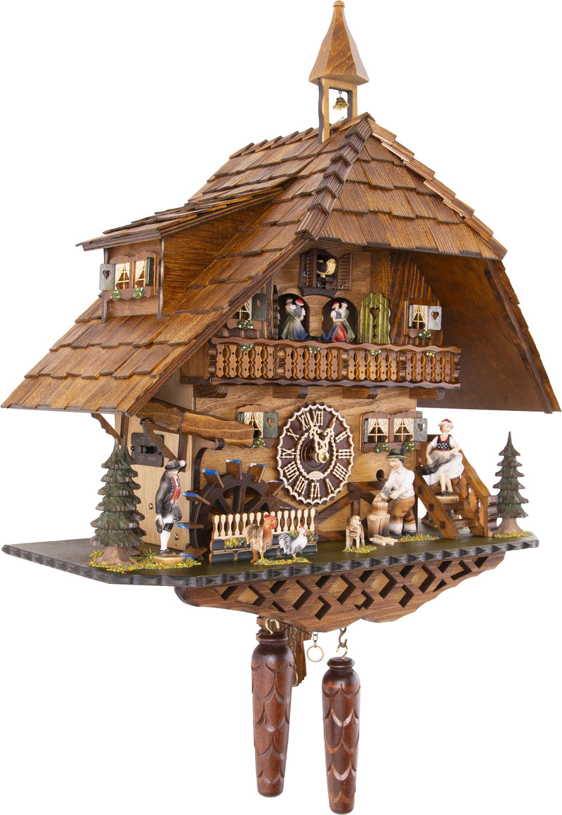 KU4259QMT - Quartz Musical Cuckoo Clock with Wood Chopper