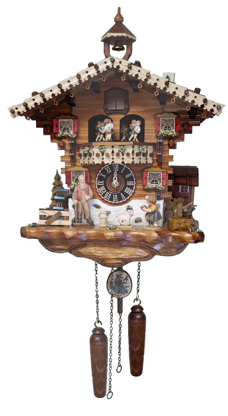 KU6214QM - Quartz Cuckoo Clock with Dancers & Water Wheel