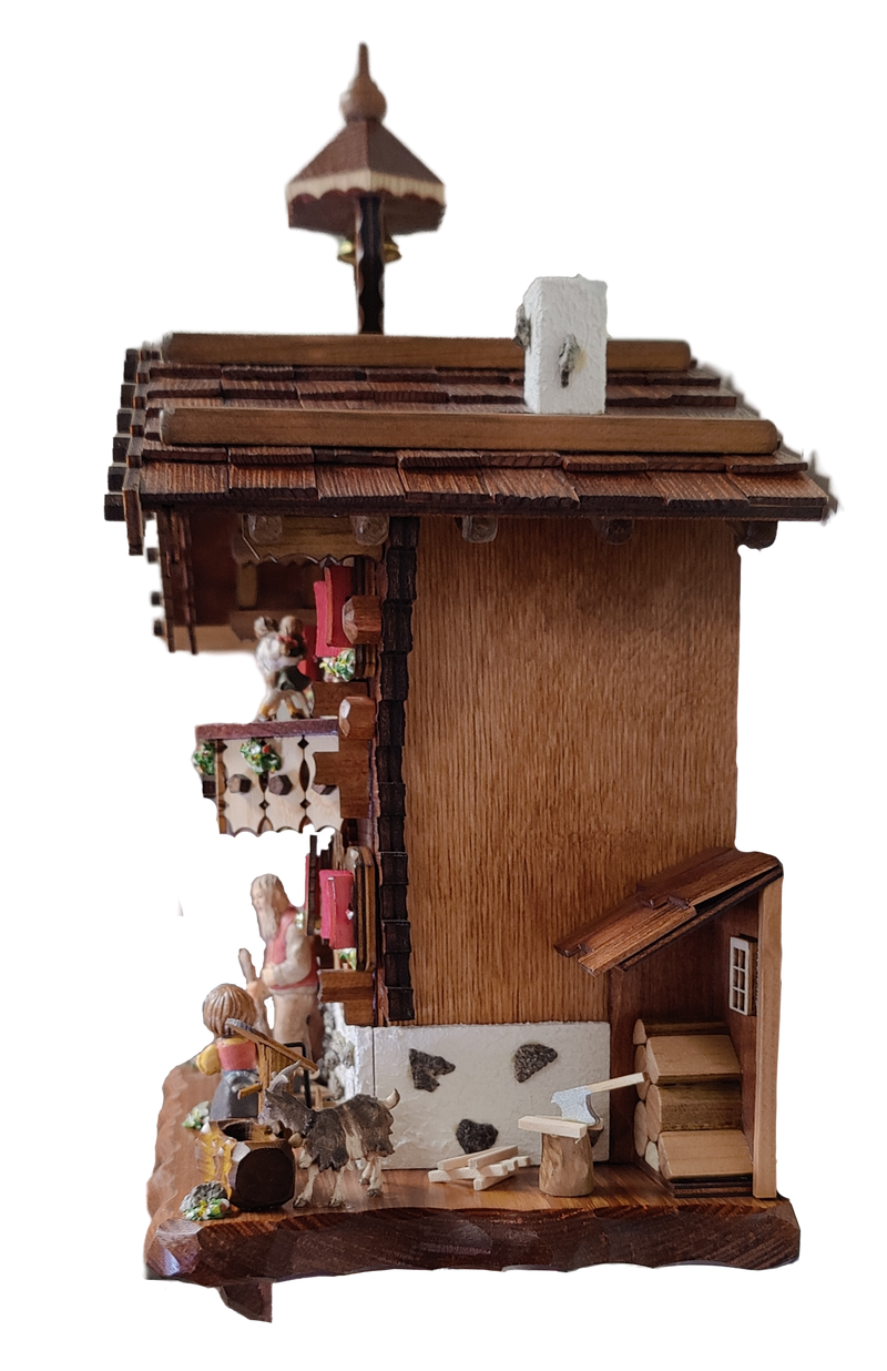 KU6214QM - Quartz Cuckoo Clock with Dancers & Water Wheel