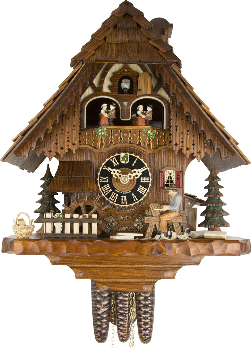 KU6266M - 1 Day Musical Chalet Cuckoo Clock with Shingle Maker