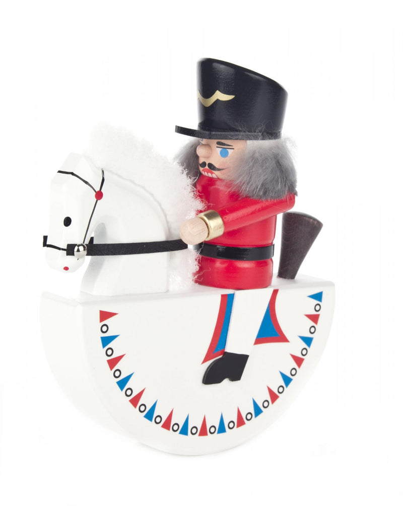 012/032R - Nutcracker Rocking Horse Red