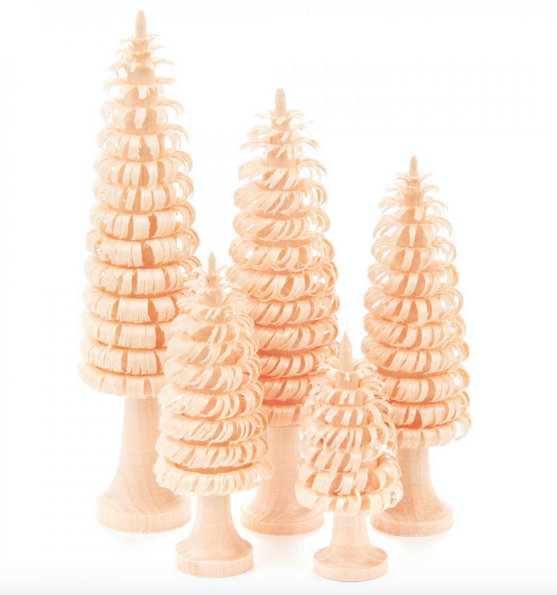 081/002 - Set of 5 Spanbaum Trees (2"-4.25")