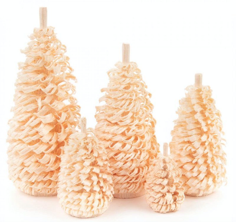 081/016N & 081/016G - Set of 5 Christmas Trees