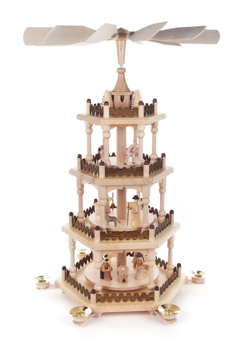 085/598 - Pyramid Nativity 4 Tier