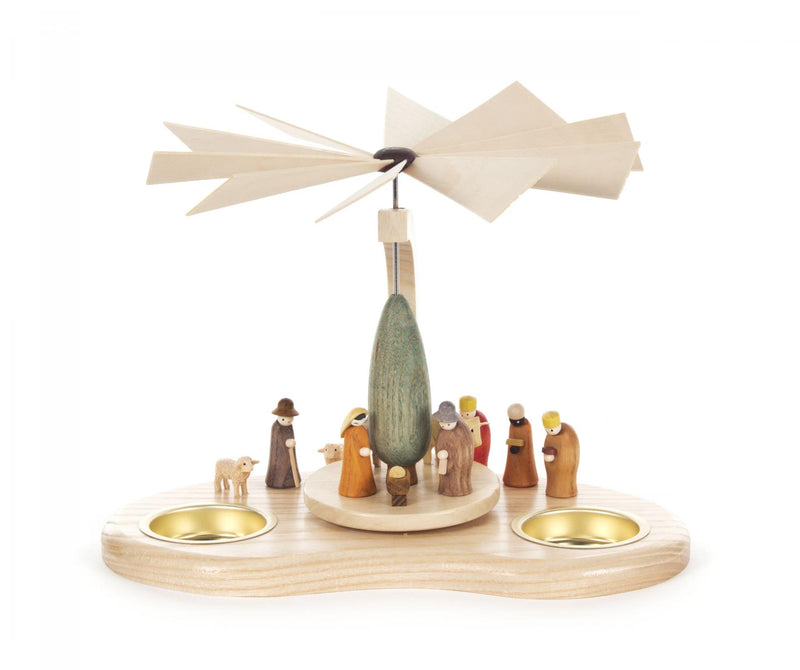 085/845 - Pyramid - Modern Style Nativity Scene (Tealights)