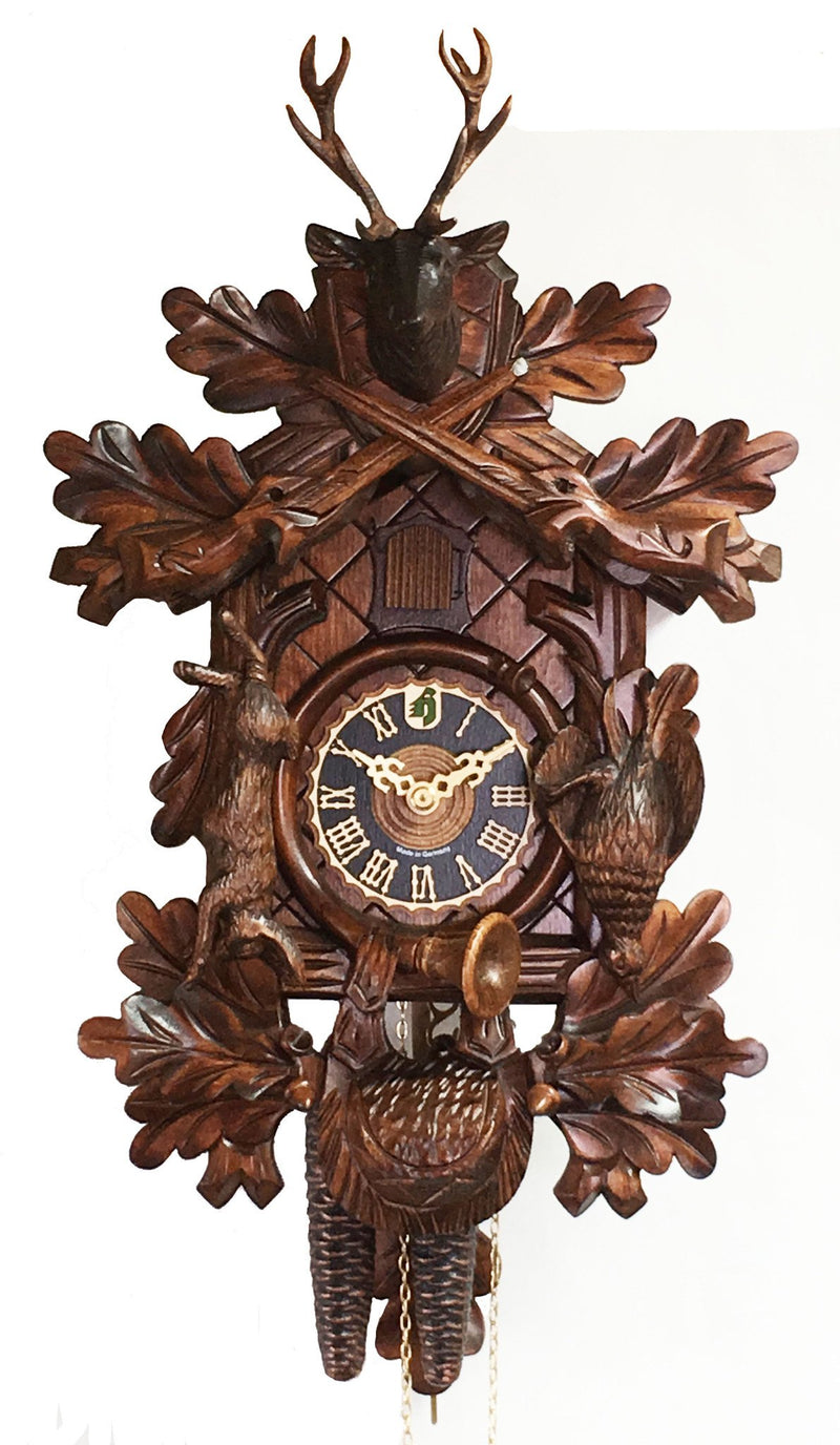 KU1303 - 1 Day Dead Animal Hunter Cuckoo Clock