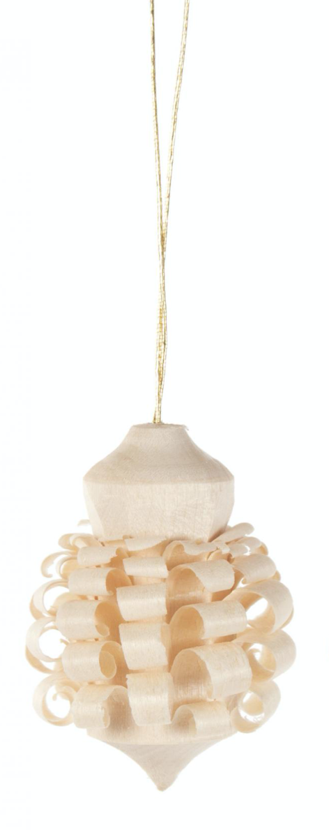 199/252/1 - Wood Chip Ball Ornament