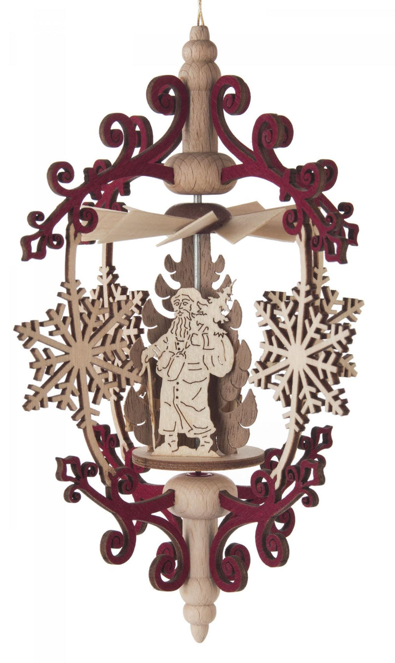 199/444/1 - Pyramid Ornament with Santa & Snowflakes