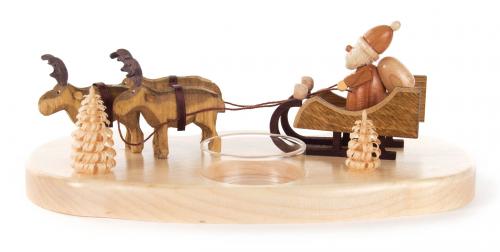 200/138N - Tealight Holder with Santa & Reindeer