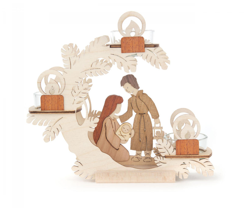 201/195 - Tealight Holder with Nativity Scene