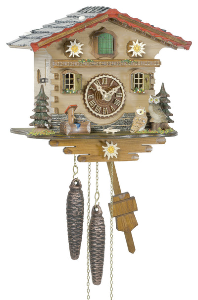 KU1514 - 1 Day Chalet Cuckoo Clock with Owls