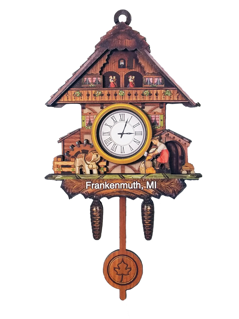 M-874F - Man & Dog Clock Magnet