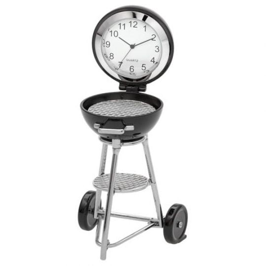 C1065BK - Barbecue Grill Miniature Clock