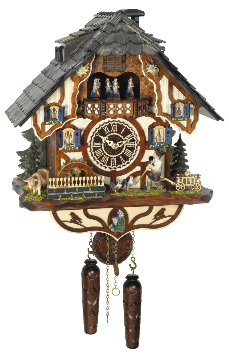 KU4266QMT - Quartz Musical Chalet w/  Animated Wandering Boy