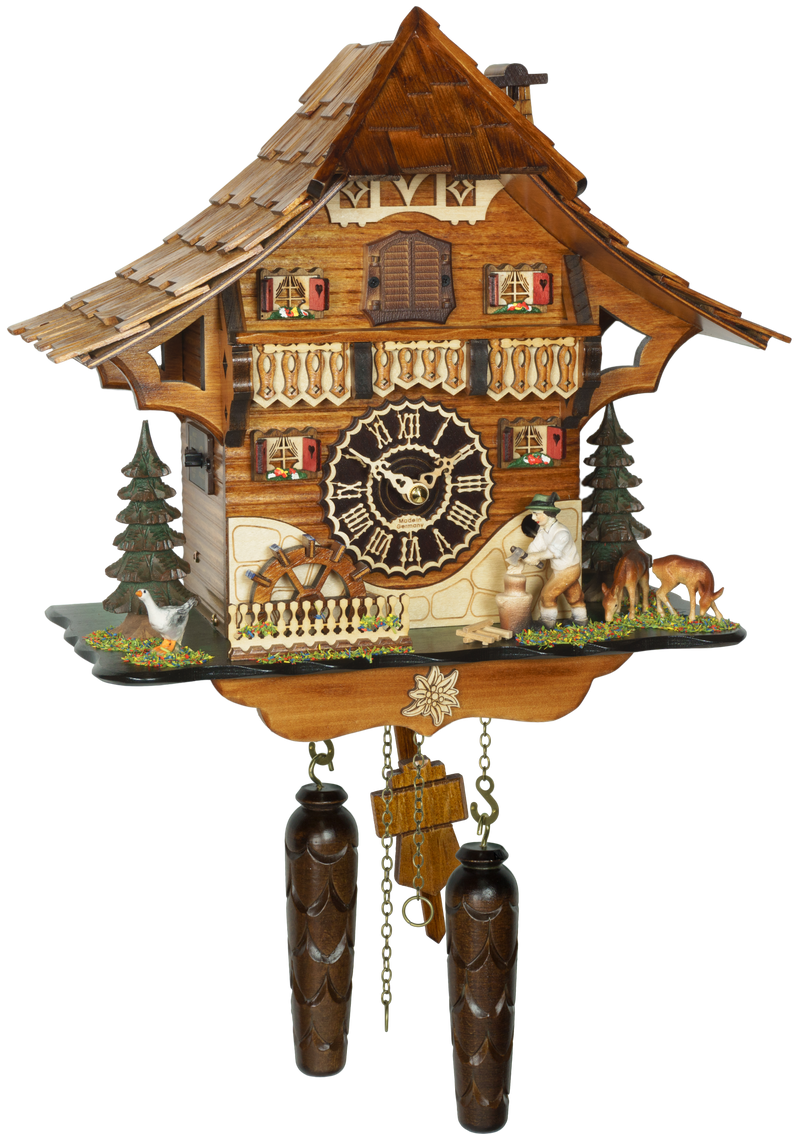 KU4290QM - Quartz Musical Chalet Cuckoo w/ Wooden Chopper