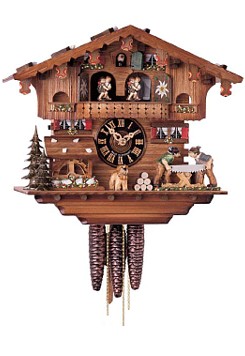 KU6219M  - 1 Day Musical Cuckoo Clock with Sawers