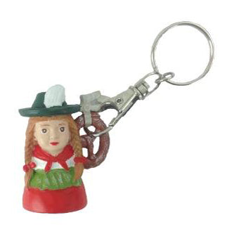 K-423 - German Pretzel Lady Key Chain