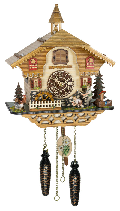 KU4238QM - Quartz Musical Cuckoo Clock with Man and Child