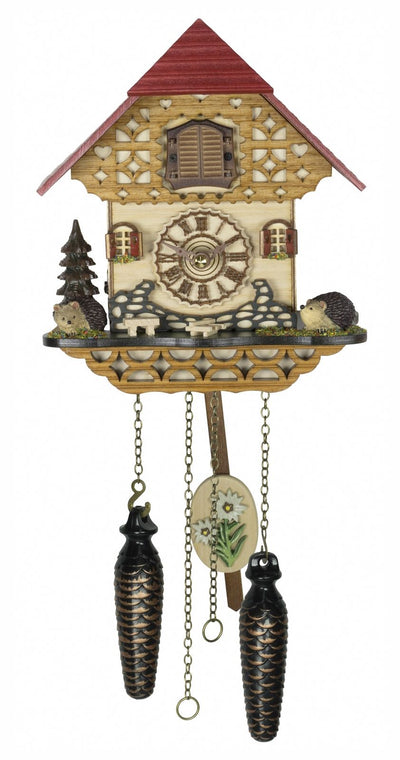 KU4245QM - Quartz Musical Chalet Cuckoo with Hedgehogs