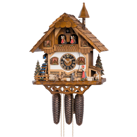 KU8643M - 8 Day Musical Chalet with Bellringer & Animals