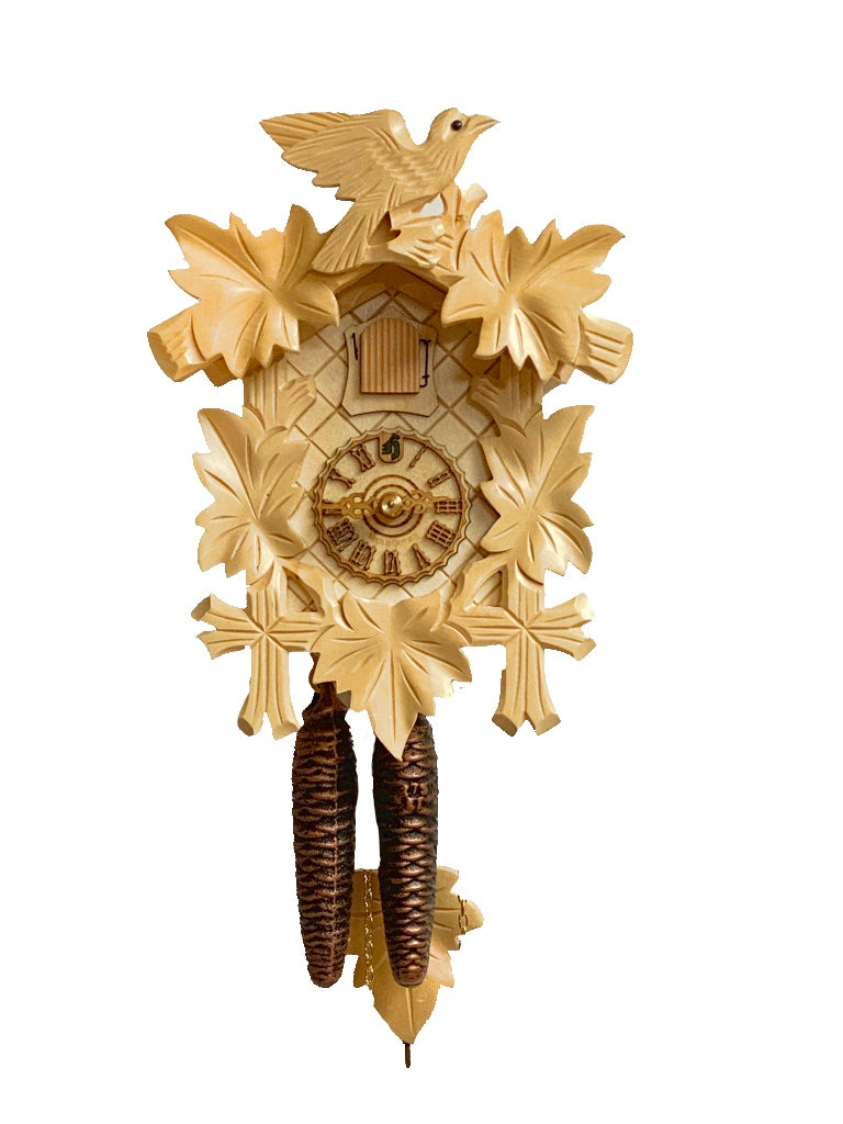 KU1000na - 1 Day Natural Five Leaf One Bird Cuckoo Clock