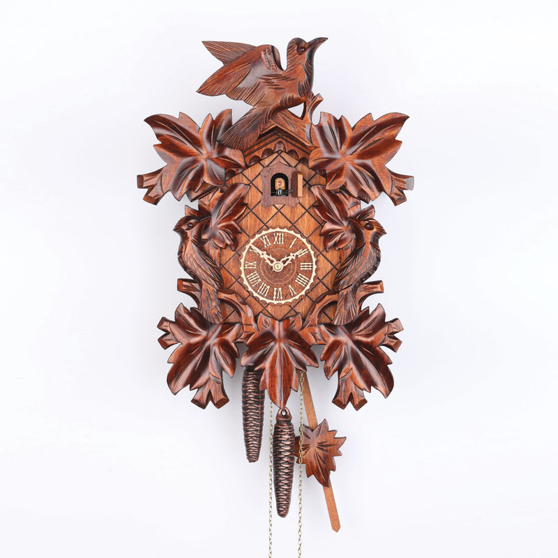 KU11014nu - 1 Day 7 Leaf 3 Bird Cuckoo Clock