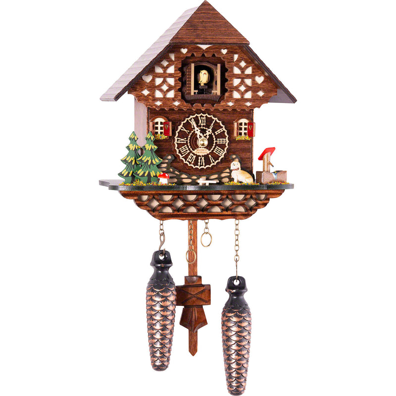 KU4281QM - Quartz Musical Chalet with Dachshund