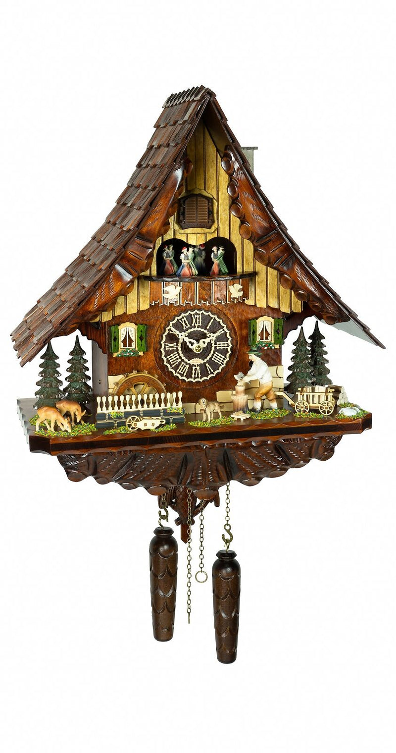 KU4288QMT - Quartz Chalet w/ Wood Chopper & Animals