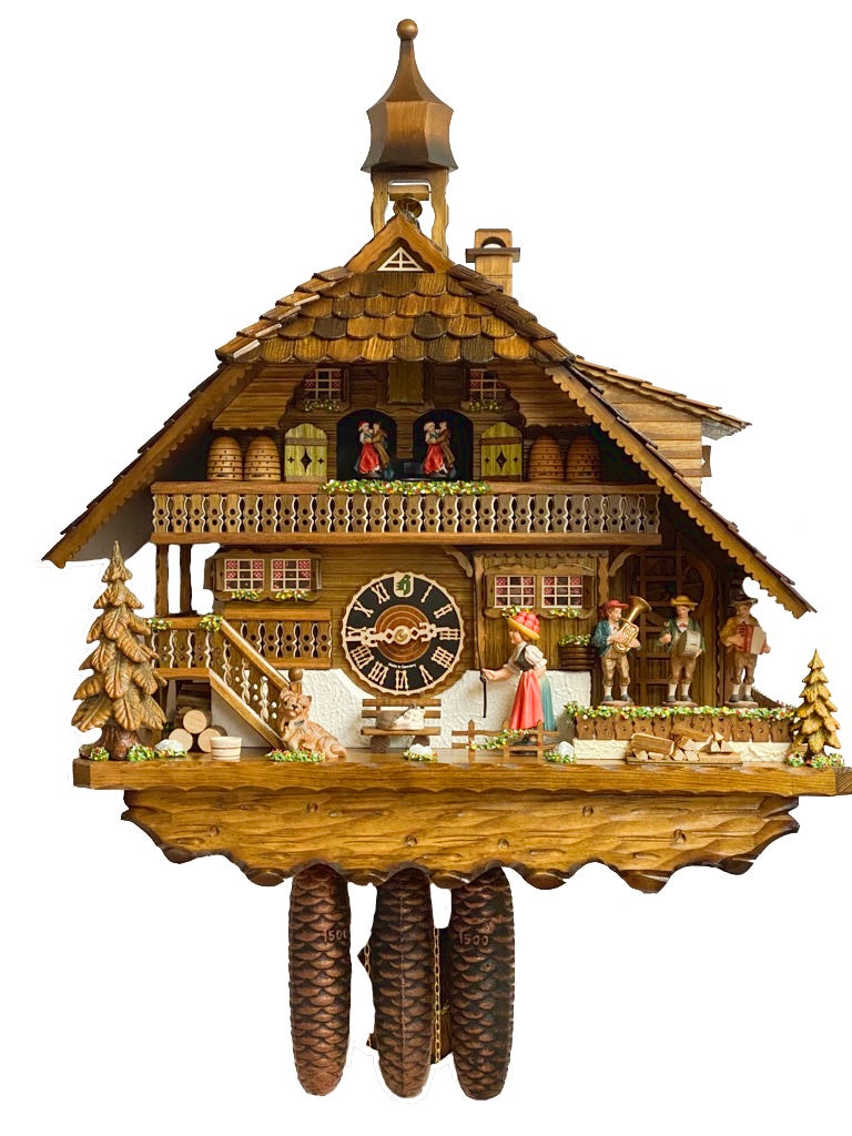 KU880M - Hönes 8 Day Musical "Hulsi" Umpa Band Cuckoo Clock