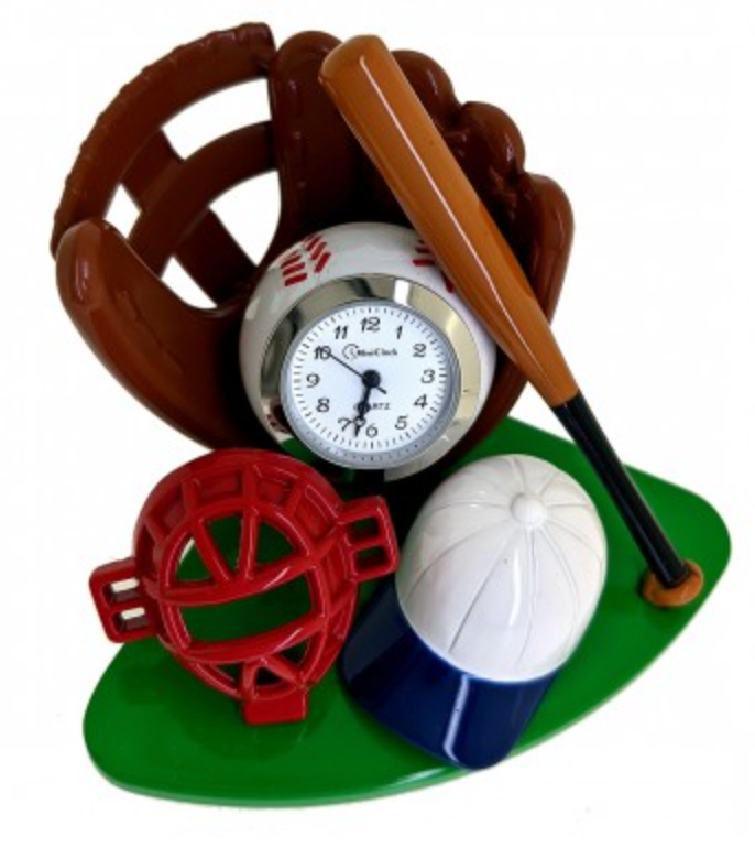 C3609RD - Baseball Miniature Clock