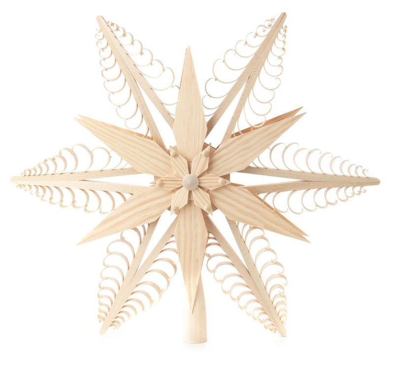 216/014 - Wooden Star Tree Topper