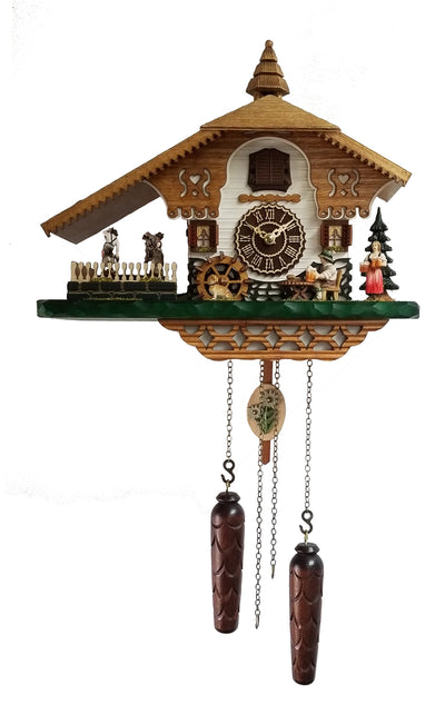 KU4249QMT - Quartz Musical Chalet Cuckoo with Beer Drinker & Turning Dancers