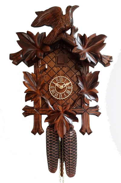 KU81004 - 8 Day 5 Leaf 1 Bird Cuckoo Clock