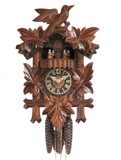 KU1013M - 1 Day Musical 7 Leaf 3 Bird Cuckoo Clock