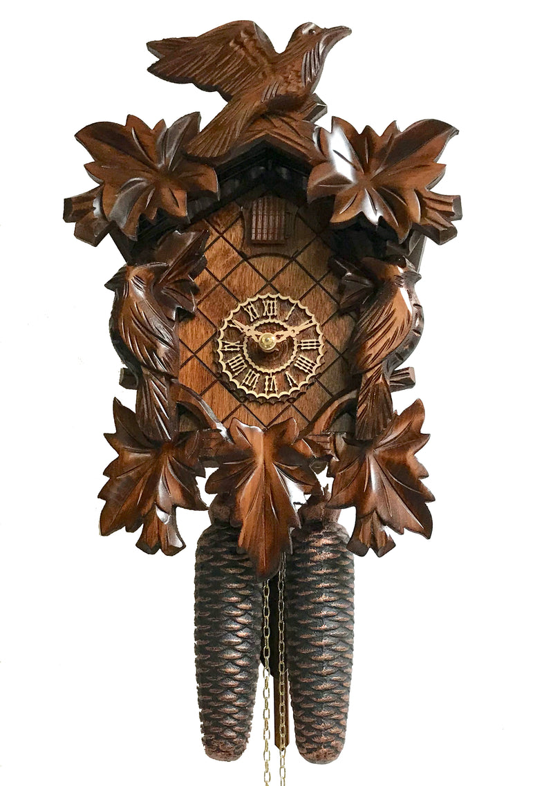 KU81013nu - 8 Day 7 Leaf 3 Bird Cuckoo Clock