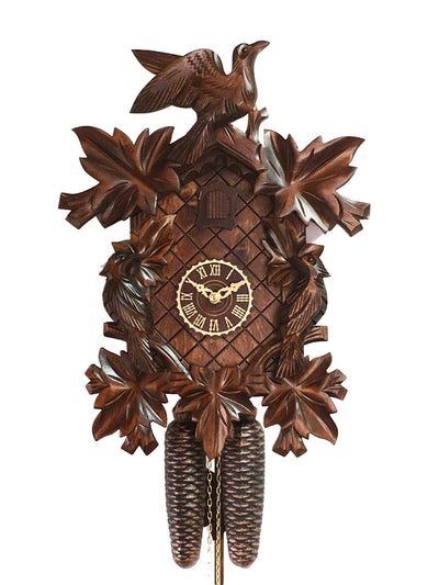 KU81014 - 8 Day 7 Leaf 3 Bird Cuckoo Clock