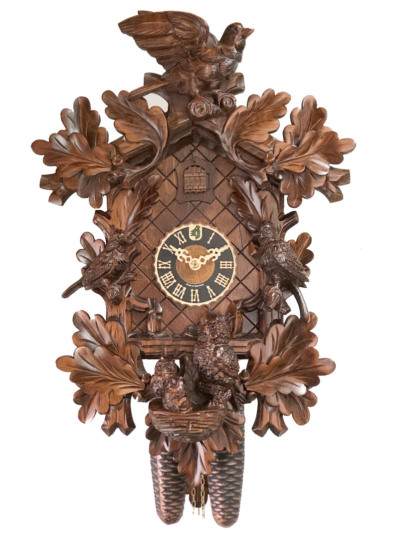 8 Day Owls & Birds Cuckoo Clock